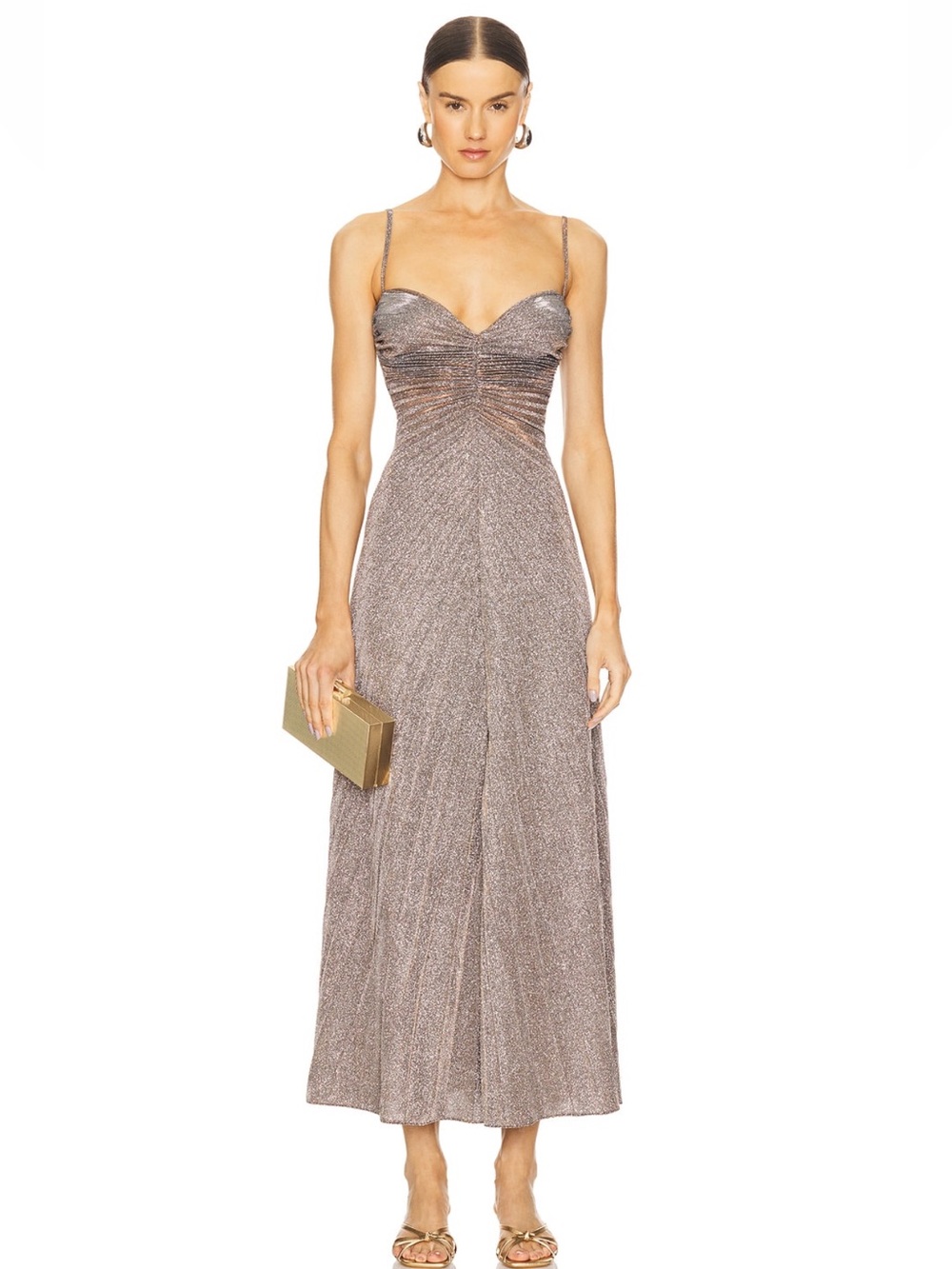 Relic Dress in Copper Gold Silver Sparkle